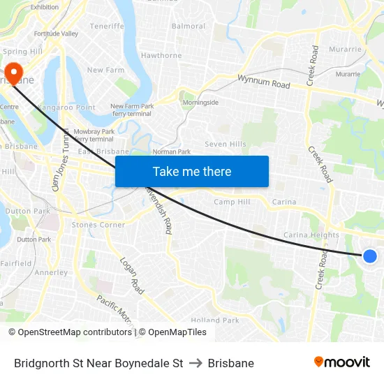 Bridgnorth St Near Boynedale St to Brisbane map