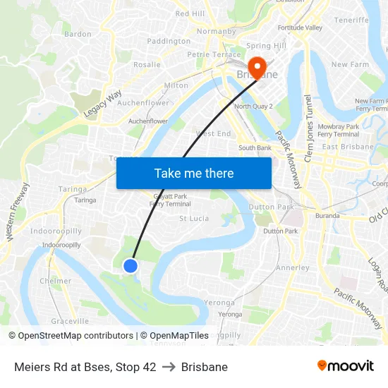 Meiers Rd at Bses, Stop 42 to Brisbane map