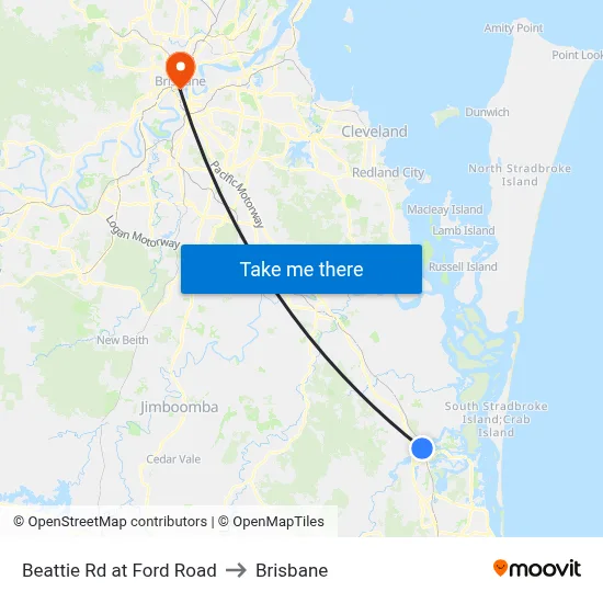 Beattie Rd at Ford Road to Brisbane map