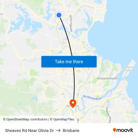 Sheaves Rd Near Olivia Dr to Brisbane map