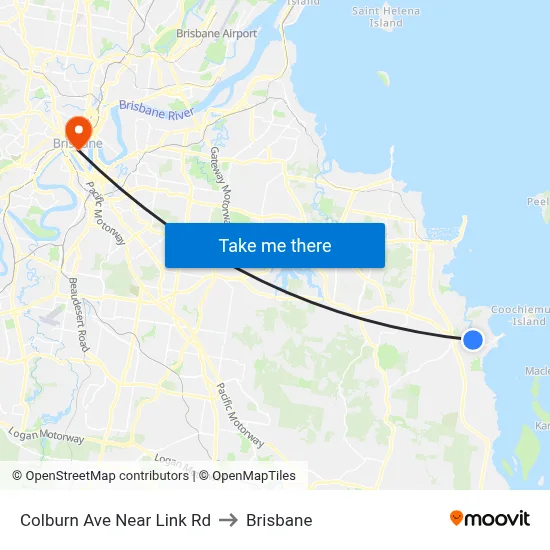Colburn Ave Near Link Rd to Brisbane map