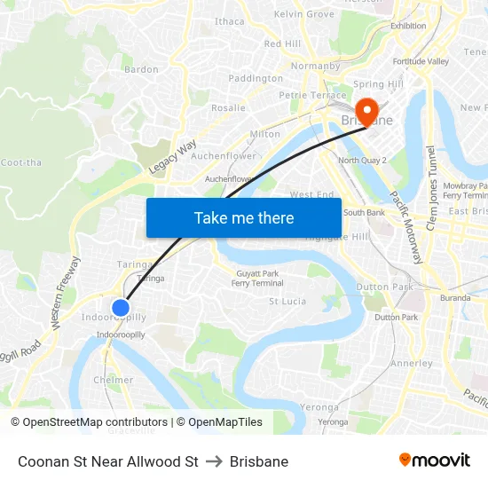 Coonan St Near Allwood St to Brisbane map