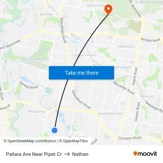 Pallara Ave Near Pipet Cr to Nathan map