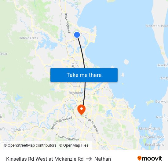 Kinsellas Rd West at Mckenzie Rd to Nathan map