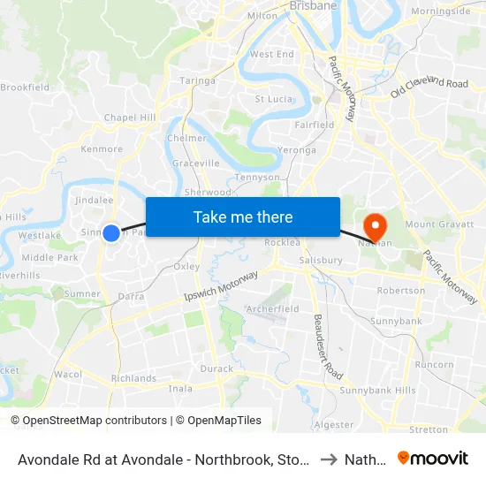 Avondale Rd at Avondale - Northbrook, Stop 60 to Nathan map