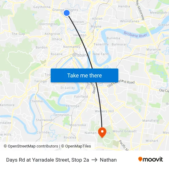 Days Rd at Yarradale Street, Stop 2a to Nathan map