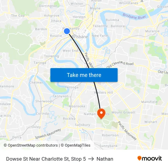 Dowse St Near Charlotte St, Stop 5 to Nathan map