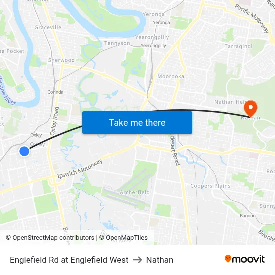 Englefield Rd at Englefield West to Nathan map