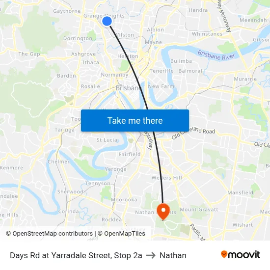 Days Rd at Yarradale Street, Stop 2a to Nathan map