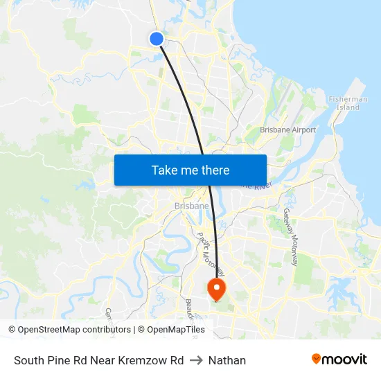 South Pine Rd Near Kremzow Rd to Nathan map