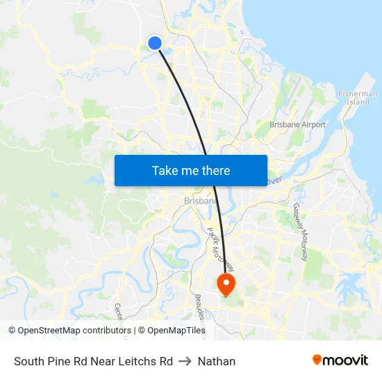 South Pine Rd Near Leitchs Rd to Nathan map