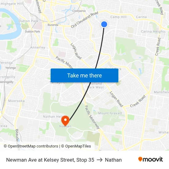 Newman Ave at Kelsey Street, Stop 35 to Nathan map