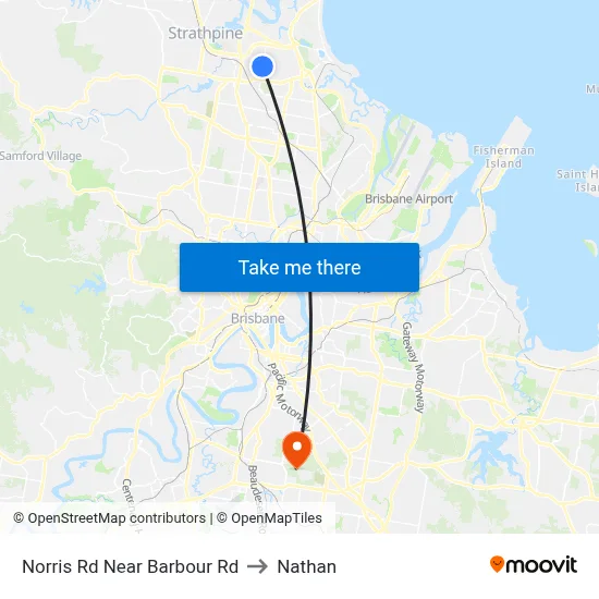 Norris Rd Near Barbour Rd to Nathan map