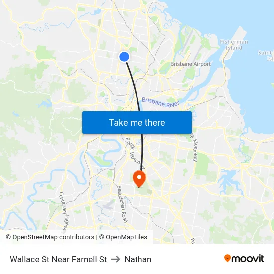 Wallace St Near Farnell St to Nathan map