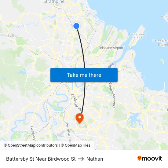 Battersby St Near Birdwood St to Nathan map