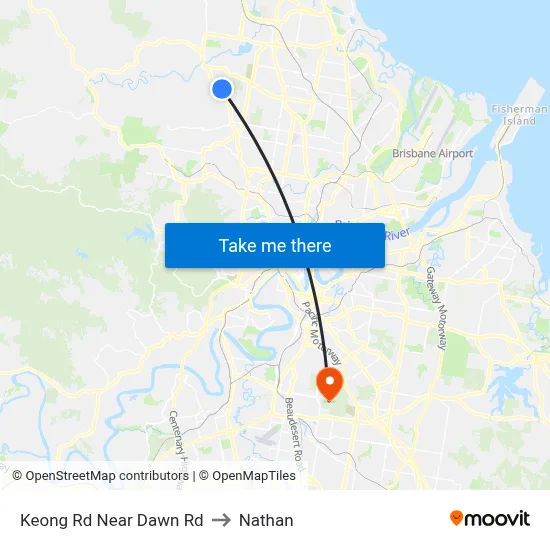 Keong Rd Near Dawn Rd to Nathan map