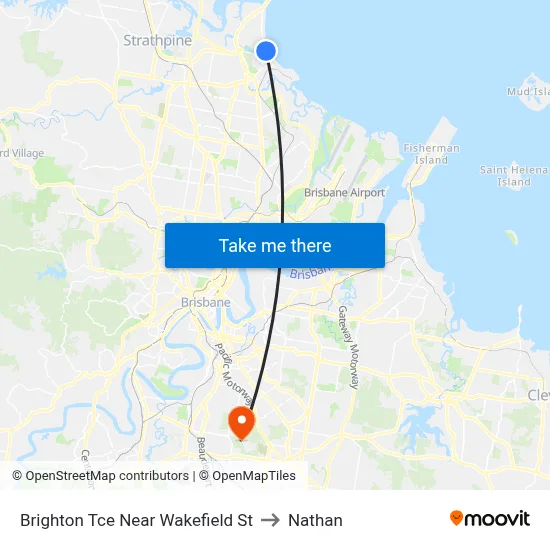 Brighton Tce Near Wakefield St to Nathan map