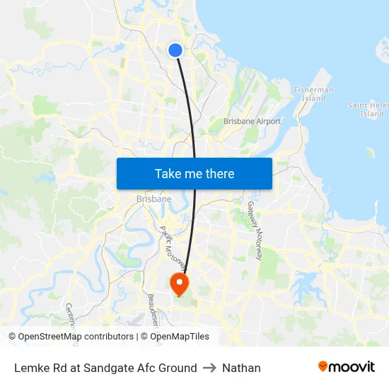Lemke Rd at Sandgate Afc Ground to Nathan map
