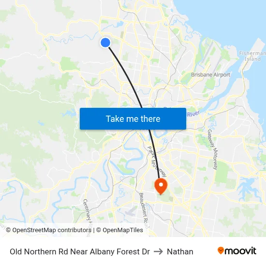 Old Northern Rd Near Albany Forest Dr to Nathan map