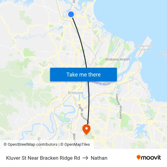 Kluver St Near Bracken Ridge Rd to Nathan map