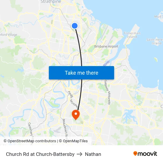 Church Rd at Church-Battersby to Nathan map