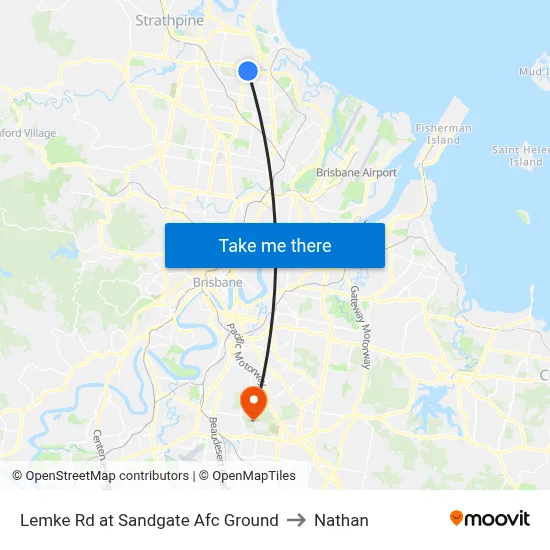 Lemke Rd at Sandgate Afc Ground to Nathan map