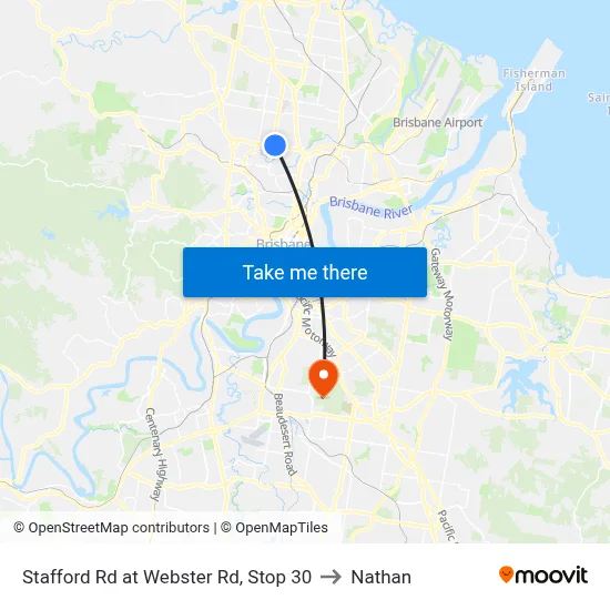 Stafford Rd at Webster Rd, Stop 30 to Nathan map