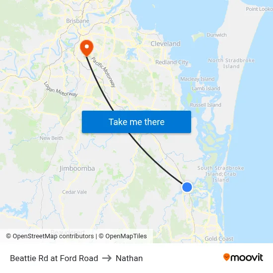 Beattie Rd at Ford Road to Nathan map