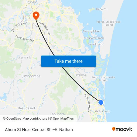 Ahern St Near Central St to Nathan map