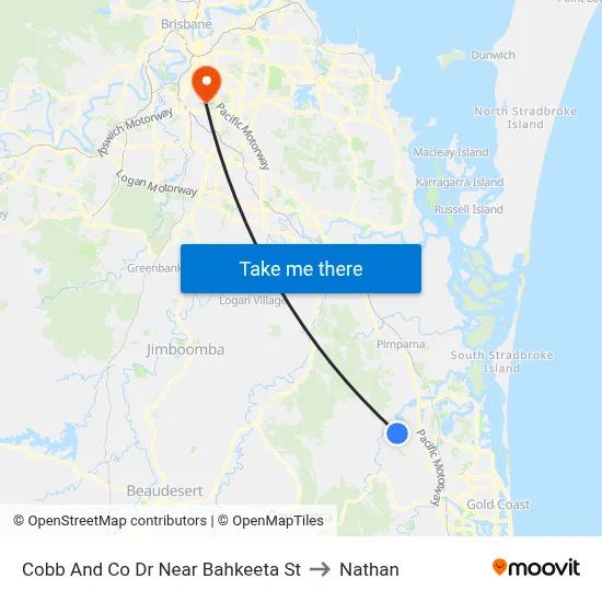 Cobb And Co Dr Near Bahkeeta St to Nathan map
