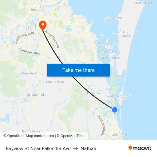 Bayview St Near Falkinder Ave to Nathan map