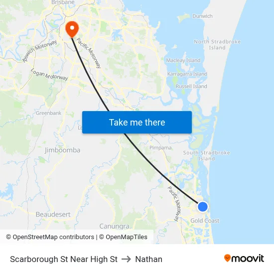 Scarborough St Near High St to Nathan map