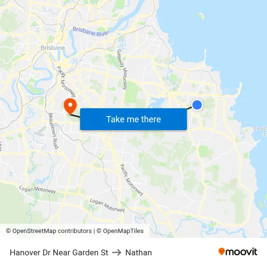 Hanover Dr Near Garden St to Nathan map
