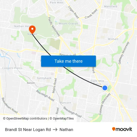 Brandl St Near Logan Rd to Nathan map