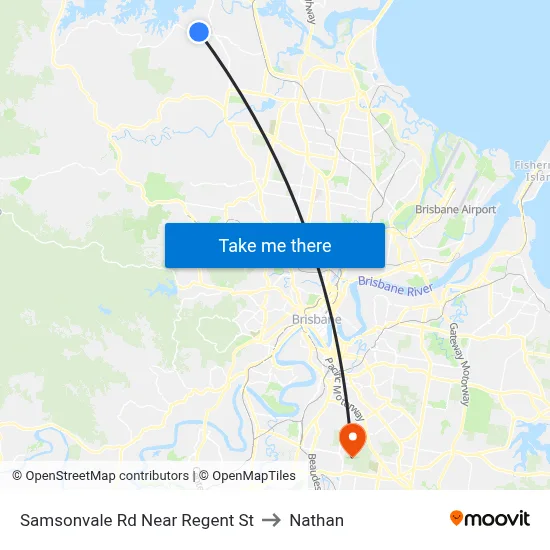 Samsonvale Rd Near Regent St to Nathan map