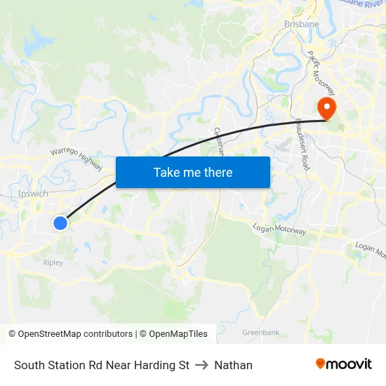 South Station Rd Near Harding St to Nathan map