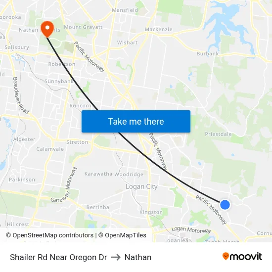 Shailer Rd Near Oregon Dr to Nathan map