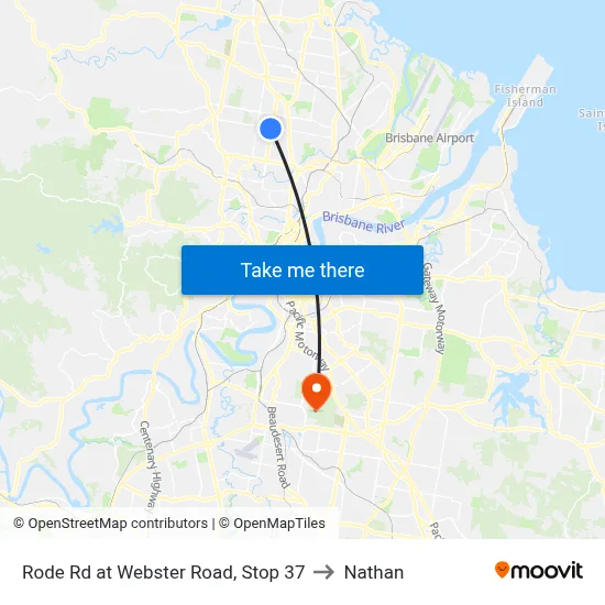 Rode Rd at Webster Road, Stop 37 to Nathan map