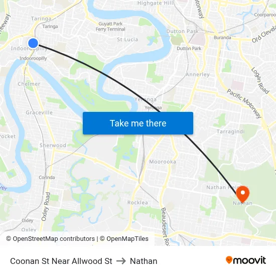 Coonan St Near Allwood St to Nathan map