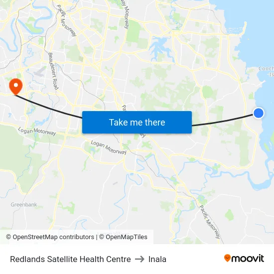 Redlands Satellite Health Centre to Inala map