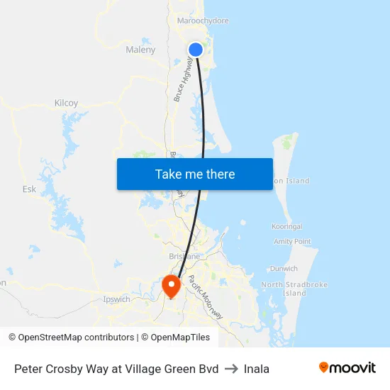 Peter Crosby Way at Village Green Bvd to Inala map