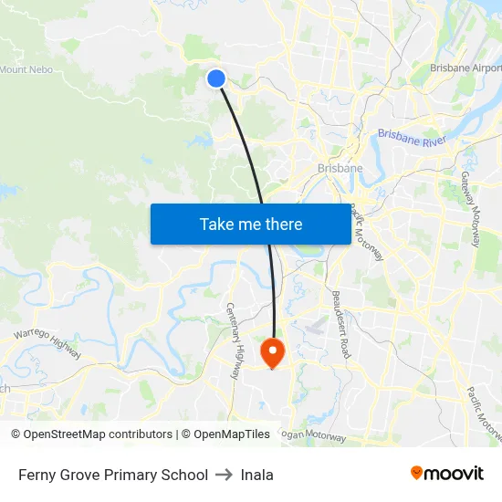 Ferny Grove Primary School to Inala map