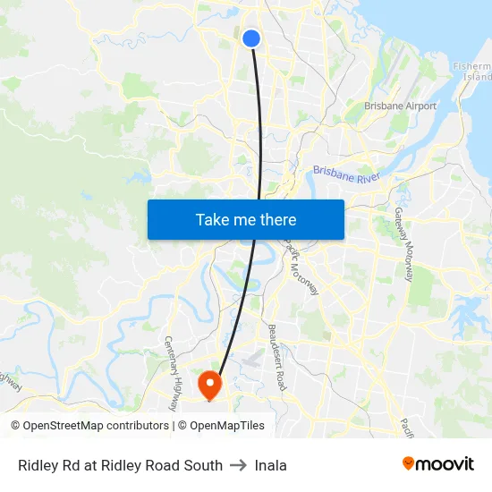 Ridley Rd at Ridley Road South to Inala map
