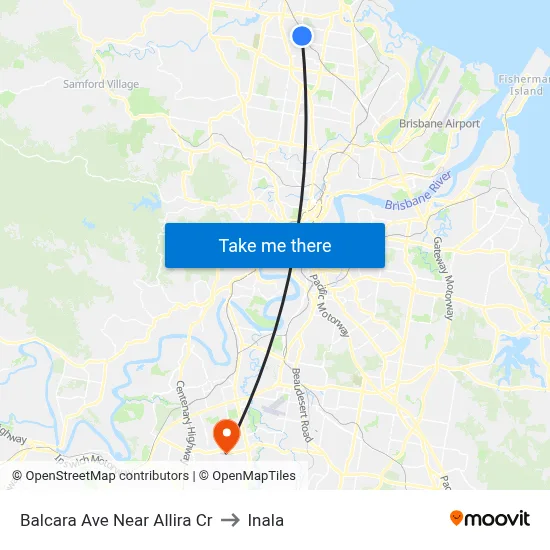 Balcara Ave Near Allira Cr to Inala map