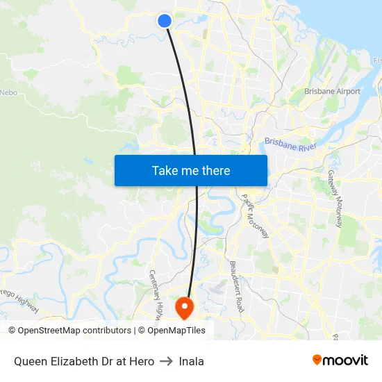 Queen Elizabeth Dr at Hero to Inala map