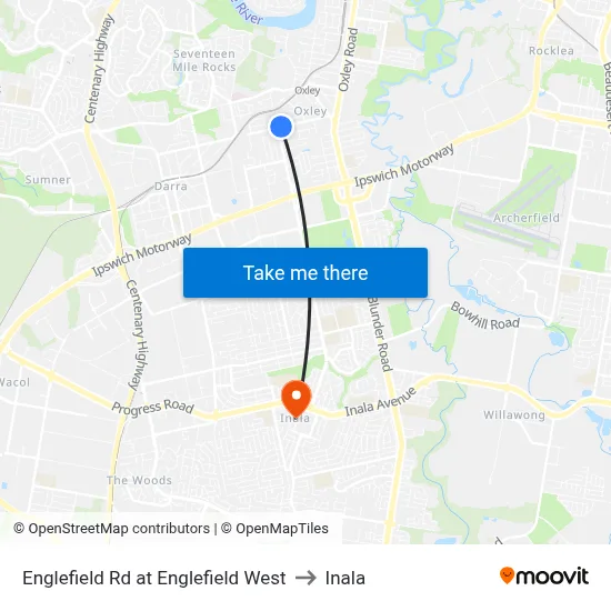 Englefield Rd at Englefield West to Inala map