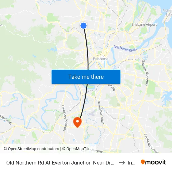 Old Northern Rd At Everton Junction Near Drake St to Inala map