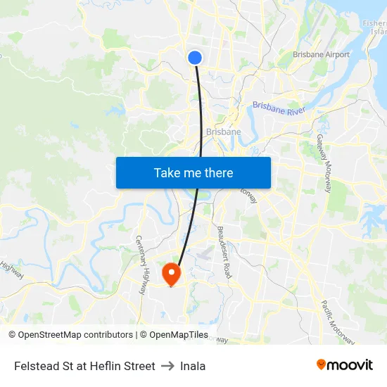 Felstead St at Heflin Street to Inala map