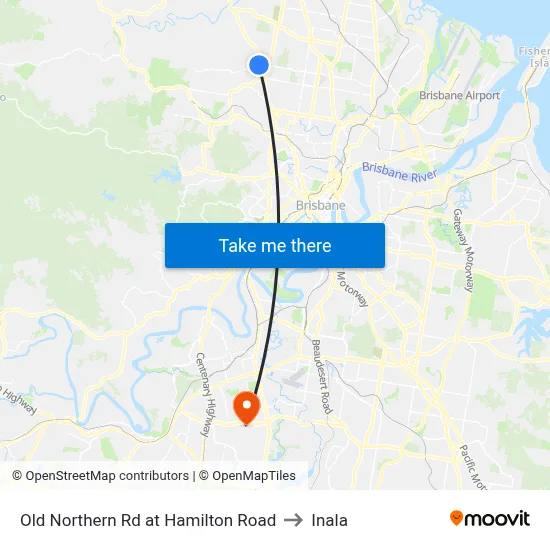 Old Northern Rd at Hamilton Road to Inala map