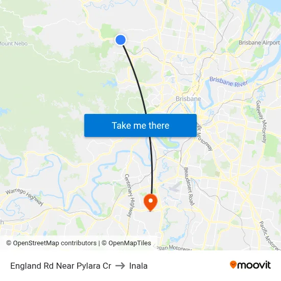 England Rd Near Pylara Cr to Inala map